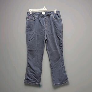 Pajama Jeans Pull On Straight Wide Leg XL Pockets